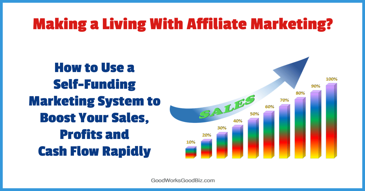 Making a Living With Affiliate Marketing? How to Use a Self-Funding Marketing System to Boost Your Sales and Profits Rapidly
