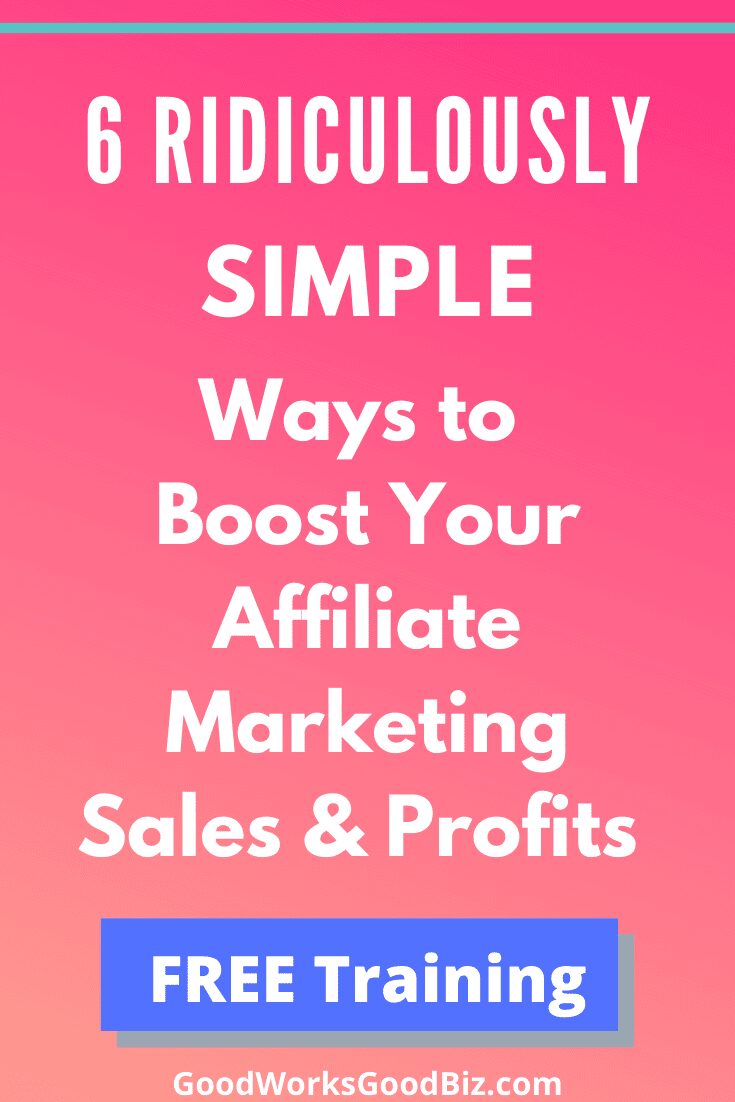 Make a Living From Home? Learn 6 Ridiculously Simple Ways to Boost Your Affiliate Marketing Sales, Profits and SPENDABLE Income FAST. Get 100% FREE Training Now.
